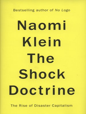 cover image of The shock doctrine